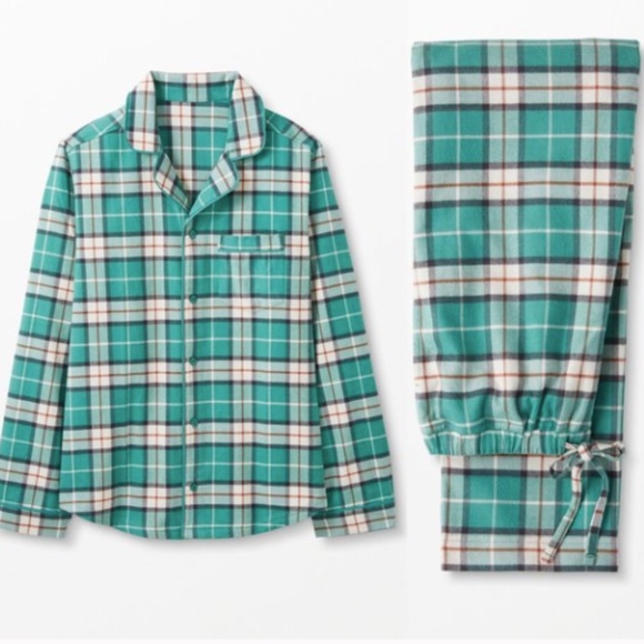 Hanna Andersson Other - HANNA ANDERSSON ADULT UNISEX PLAID FLANNEL PAJAMA PJ SET 2 PIECE MEDIUM LARGE